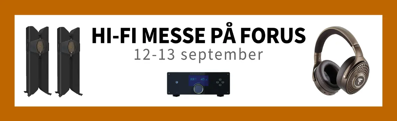 Banner hi-fi messe på forus 2025